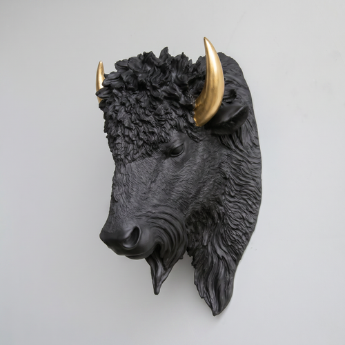Faux Bison Skulptur