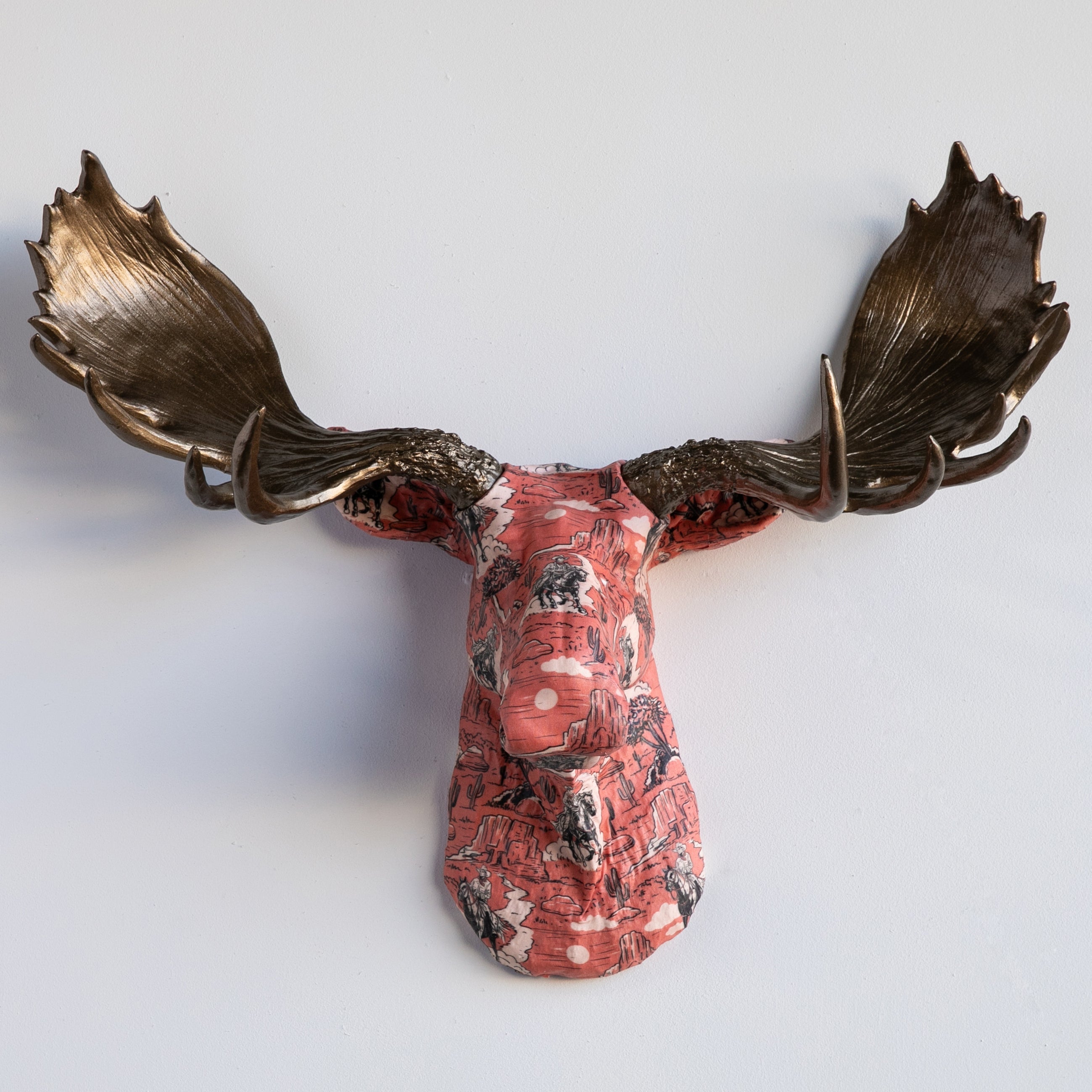 Custom Gewebe-verpackte Elchskulptur