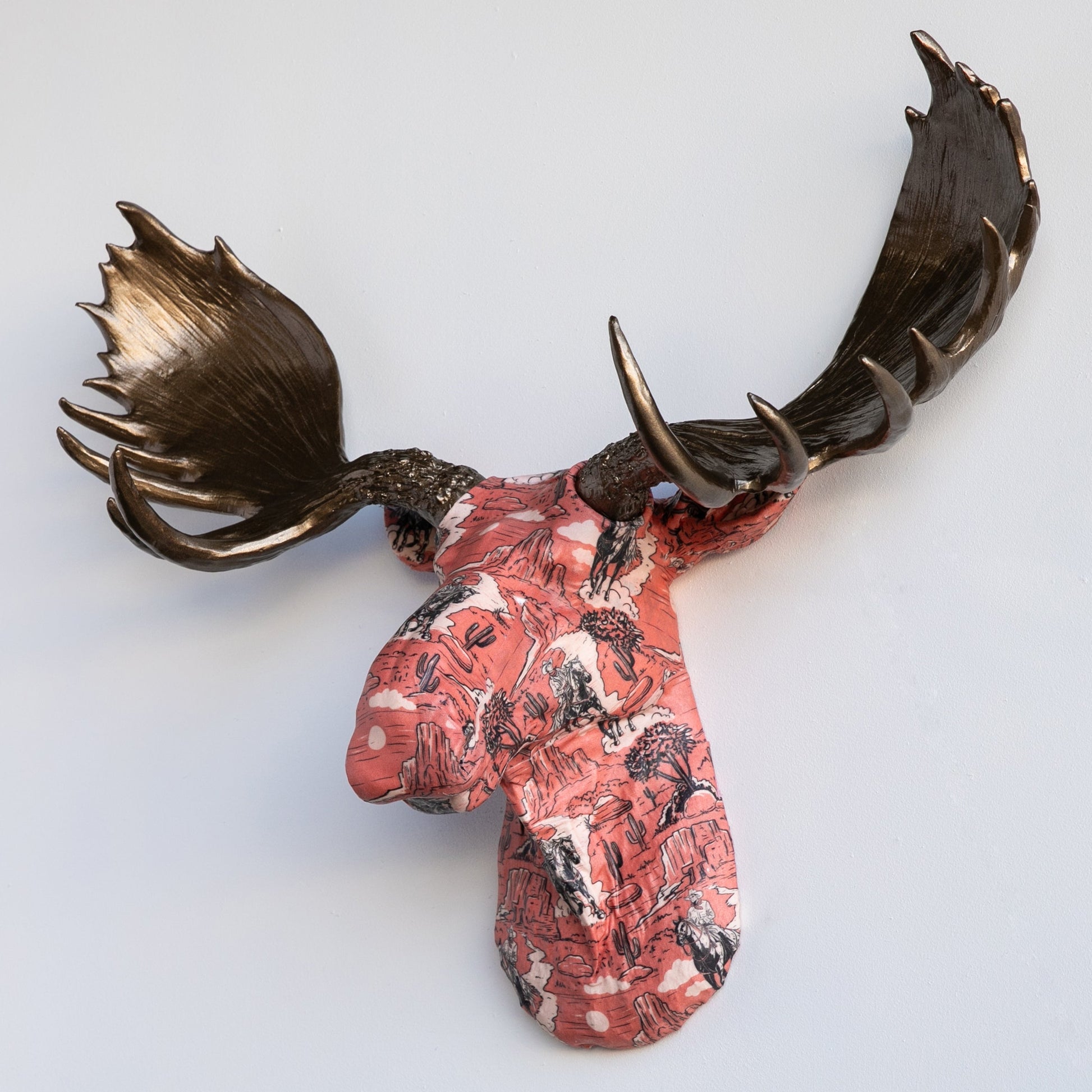 Custom Gewebe-verpackte Elchskulptur