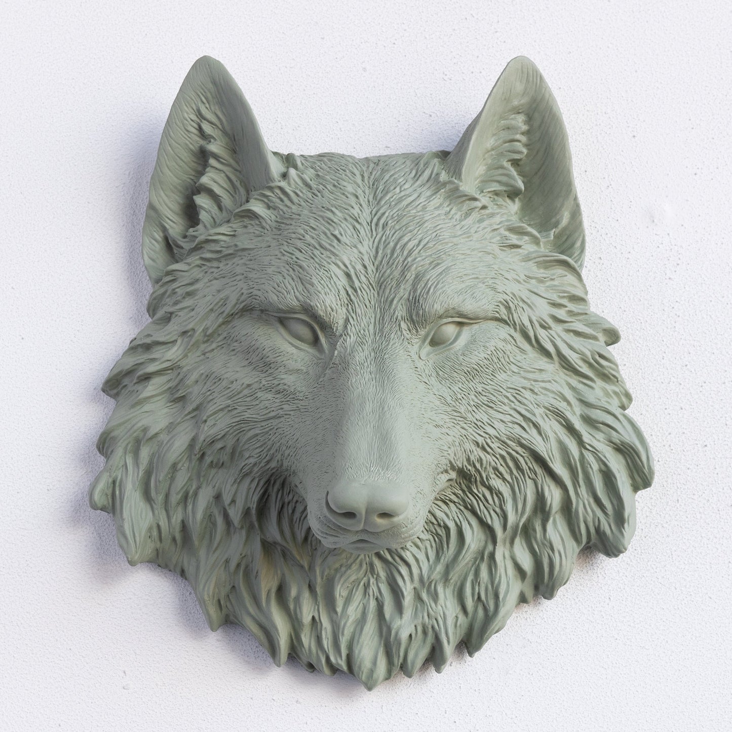 Faux Mini Wolf Head