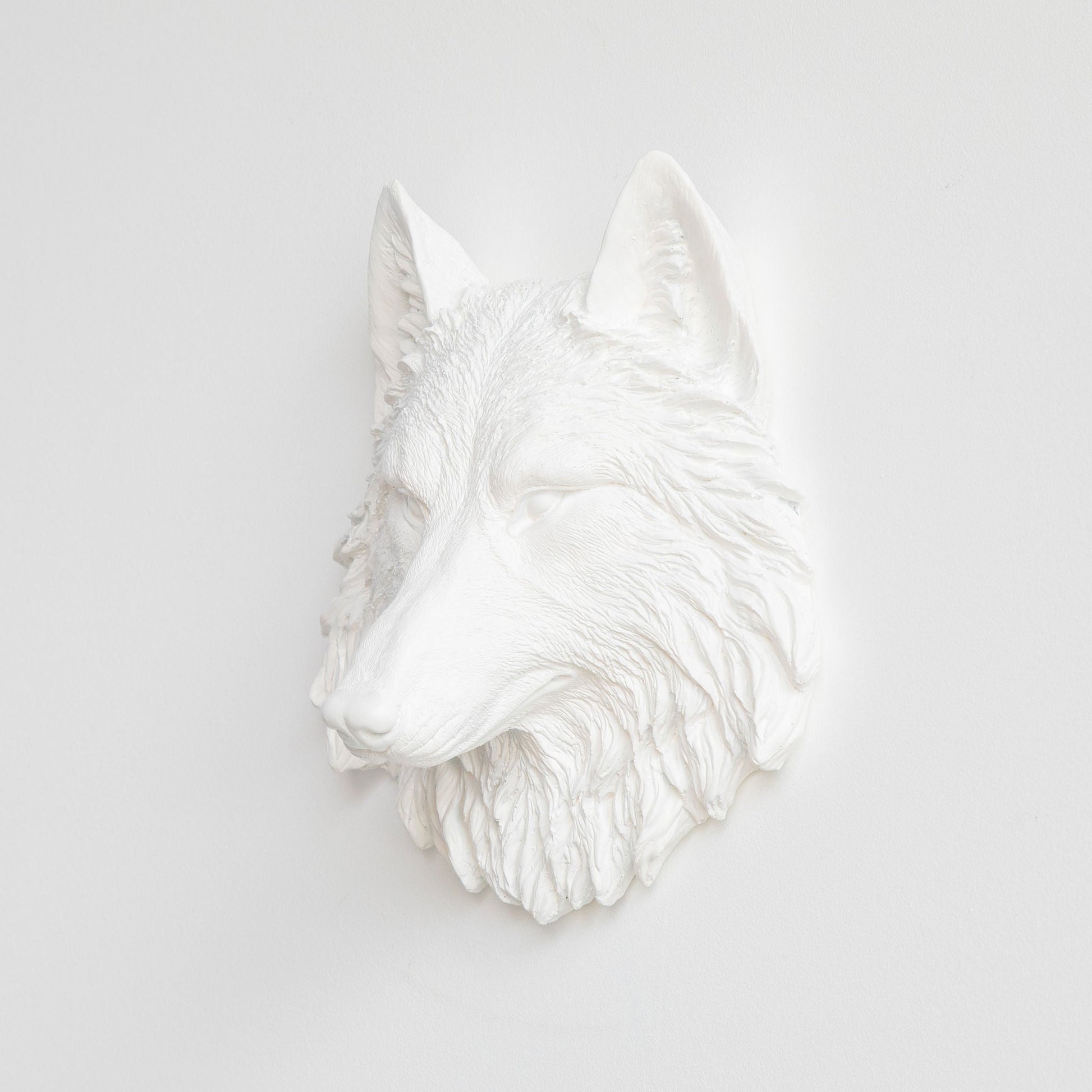 Faux Mini Wolf Head