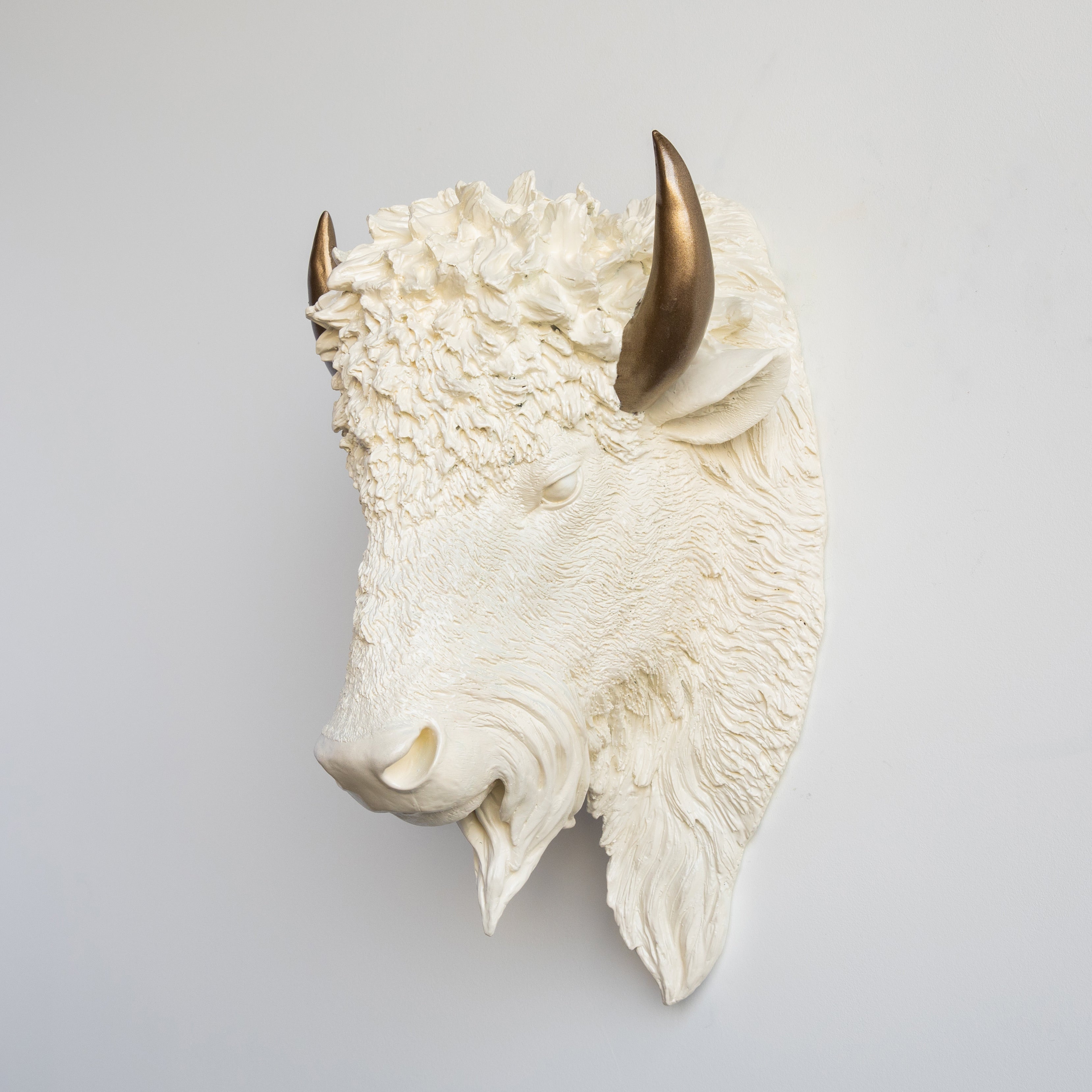 Faux Bison Skulptur