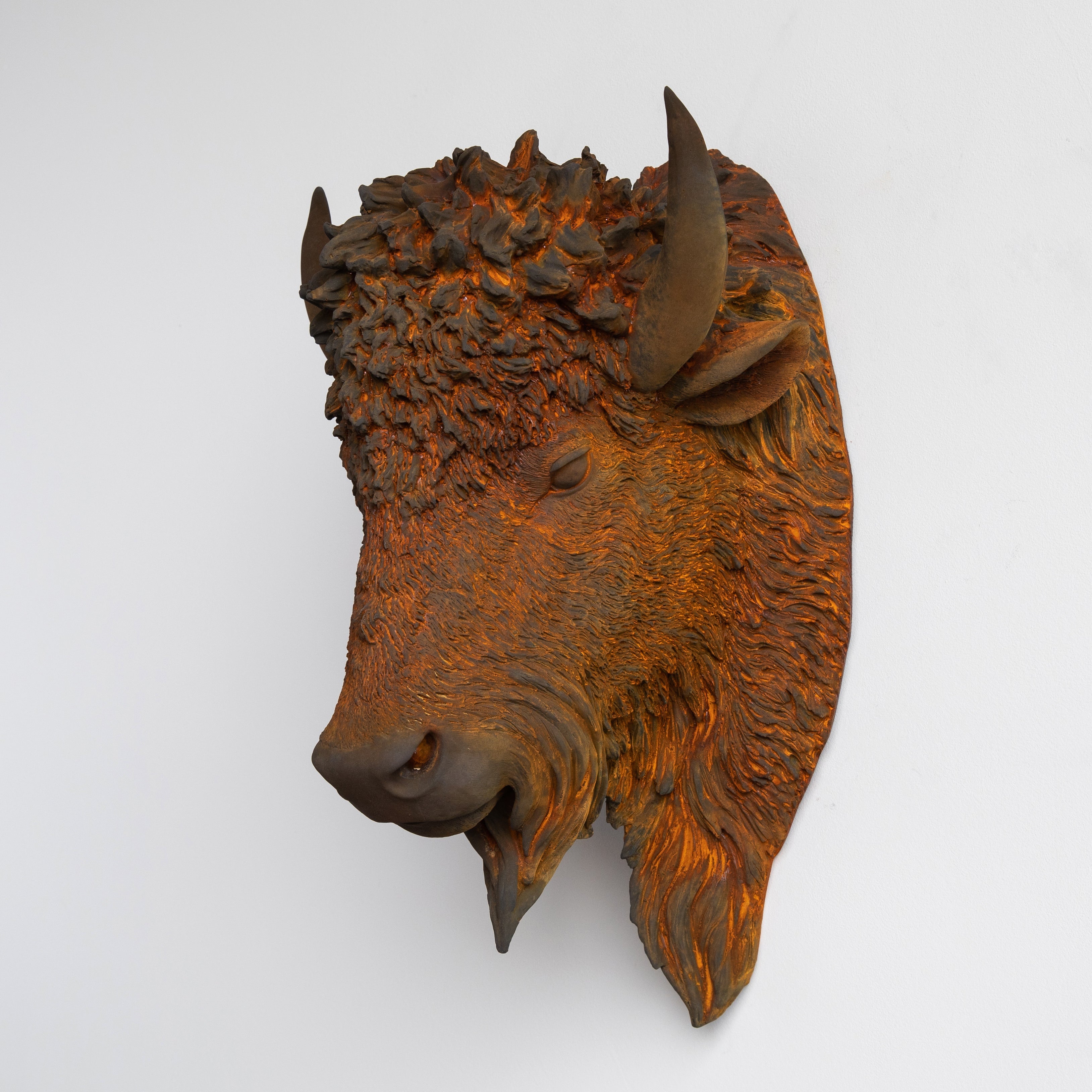 Faux Bison Skulptur
