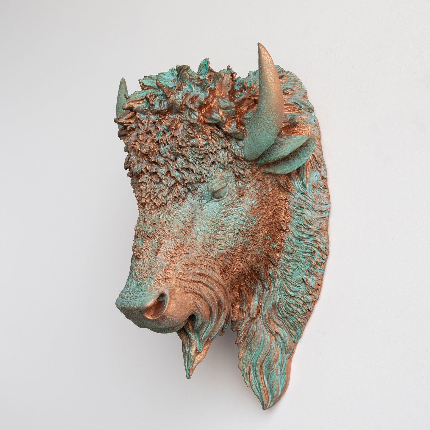 Faux Bison Skulptur