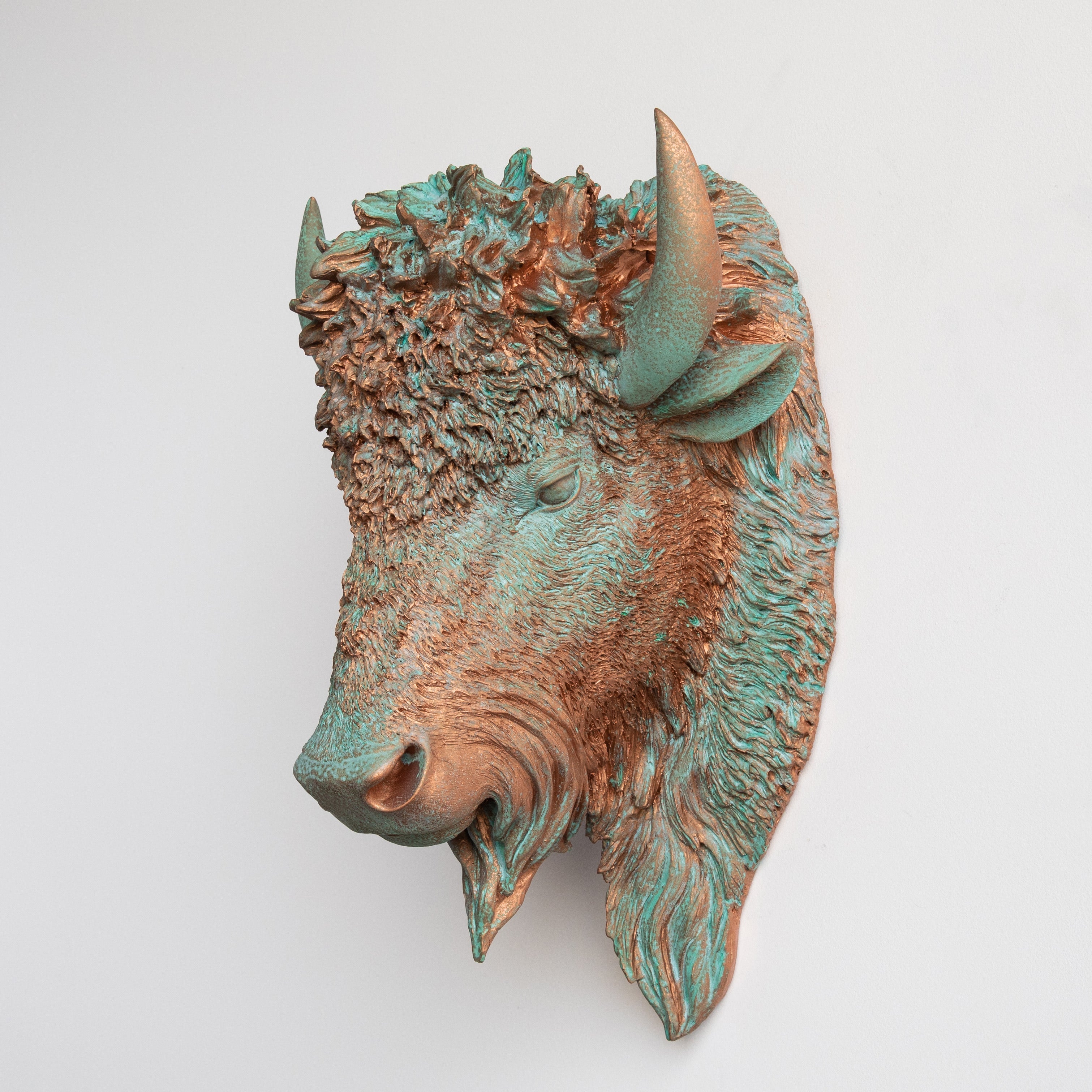 Faux Bison Skulptur