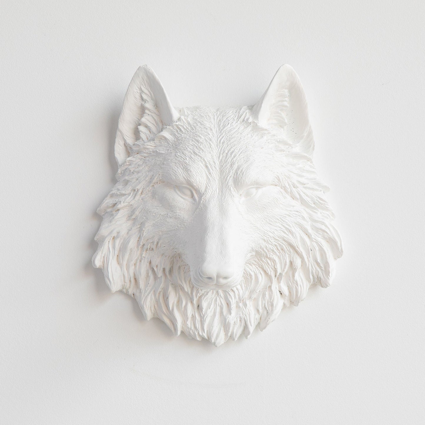 Faux Mini Wolf Head