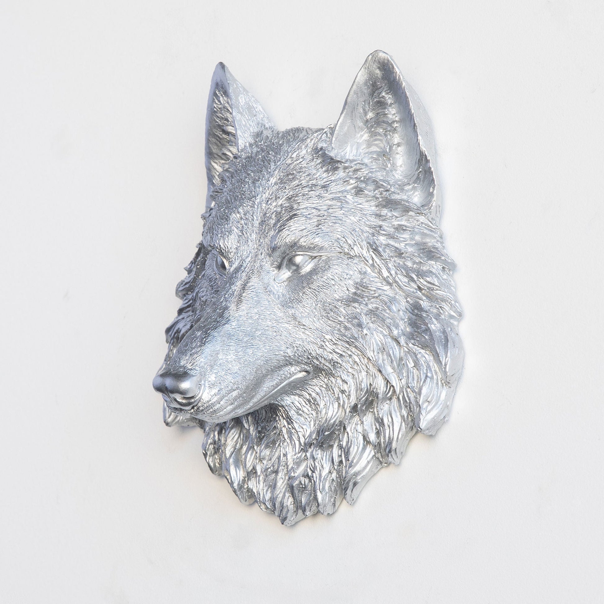 Faux Mini Wolf Head